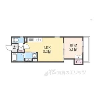 クリエオーレ牧野本町【3階】の間取り