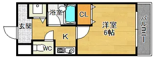メルベーユ西宮【4階】の間取り