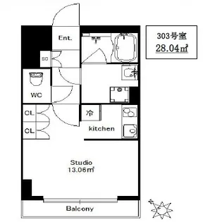 サングラータ西麻布I【3階】の間取り