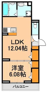 アヴァンス千住緑町【2階】の間取り
