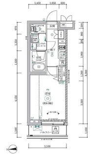 RELUXIA三軒茶屋【4階】の間取り