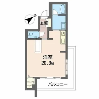 クオリスタ都賀【3階】の間取り