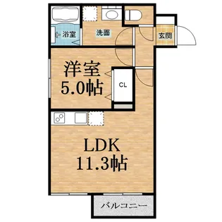 アルプス【2階】の間取り