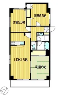 クリフパレス【5階】の間取り