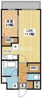 ヴィオラ矢上【3階】の間取り