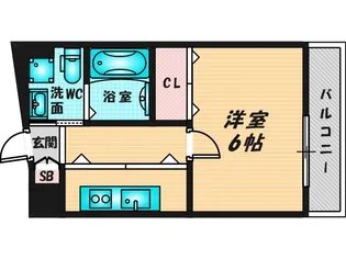 Celeb布施東【9階】の間取り