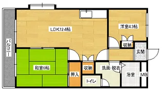 エクセレンス東野【2階】の間取り