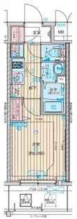 アドバンス大阪セレーノ【5階】の間取り