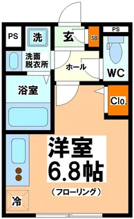 ウェルスクエアイズム渋谷本町【1階】の間取り