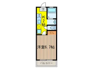 サン・ビクトワ-ル萩山【2階】の間取り