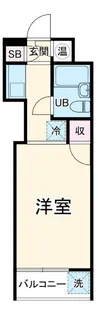 エヴェナール横浜【1階】の間取り