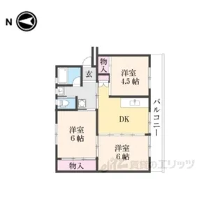 ビレッジハウス大淀【2階】の間取り