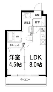 ミナモ浅草橋【7階】の間取り