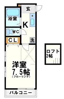 ネット西調布【2階】の間取り