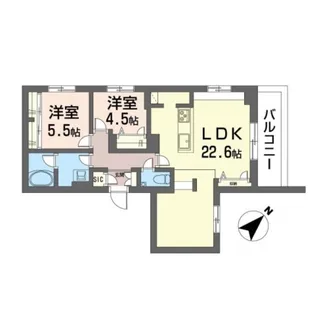 フォレナリビエ成城【3階】の間取り