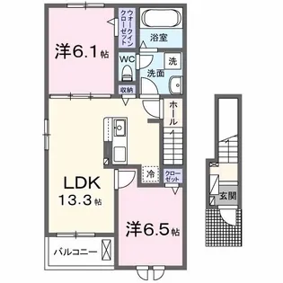ウィルI【2階】の間取り