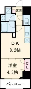 フロンティアレジデンス板橋【4階】の間取り