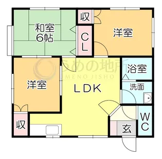 コーポカノンII【1階】の間取り