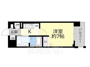 エスリード弁天町パークプレイス【7階】の間取り