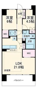 オーベル千葉エアーズ【14階】の間取り