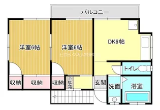 徳光アパート【2階】の間取り