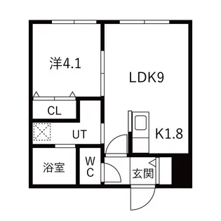 華月SAPPORO【3階】の間取り