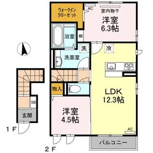 La・Maison【2階】の間取り
