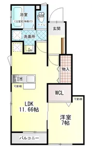 BELLEAP西野B【1階】の間取り