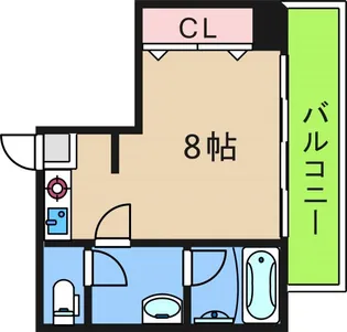 井下カウベル帝塚山【3階】の間取り