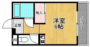 マルエスマンション川原町【3階】の間取り
