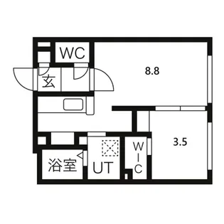 Riz発寒【3階】の間取り