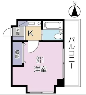 ラポール南浦和【2階】の間取り