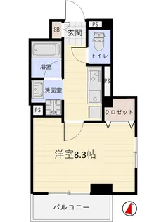 サンヒルズ7番館【3階】の間取り