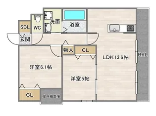 ヴィオラ住吉ノ杜【3階】の間取り
