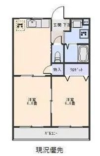 サンスクエア上町【1階】の間取り