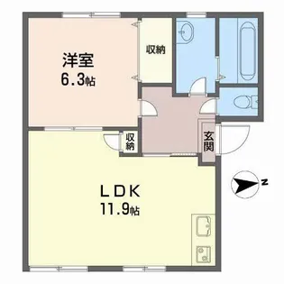 マイカル K【1階】の間取り