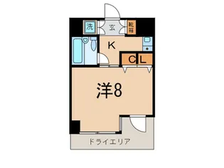プレステージ駒場【1階】の間取り