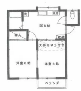 シャトーゆうき【2階】の間取り