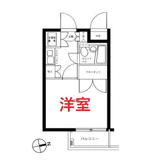 メインステージ大森海岸【4階】の間取り