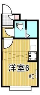 ベルピア河辺 第1-3【1階】の間取り