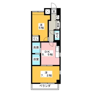 プレジール・ニナ【2階】の間取り