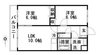 SGパレス中野【1階】の間取り