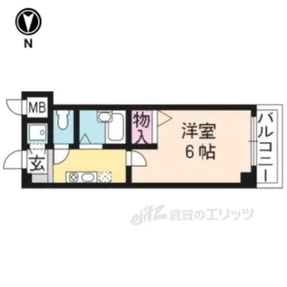 なかよしマンション四条大宮【4階】の間取り