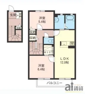 ベルフレアー【2階】の間取り
