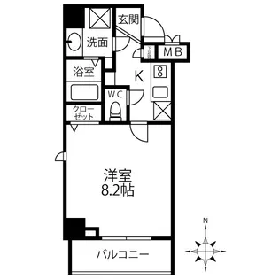 パークフロント常盤【6階】の間取り
