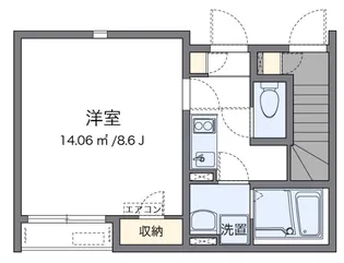 クレイノリヴェールの森【1階】の間取り