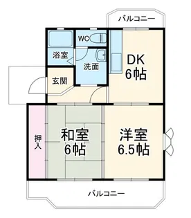 KDハイツII【2階】の間取り