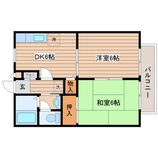 サンガーデン菊田【2階】の間取り