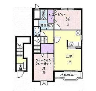 オークランド【2階】の間取り