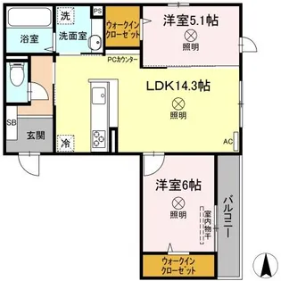 Peridot【3階】の間取り